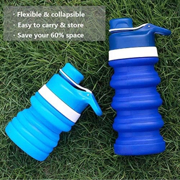 Silicone Collapsible Water Bottle - Picture 3 of 5